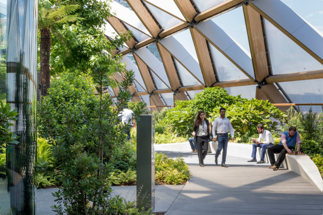 Crossrail Place Canary Wharf, London, UK
